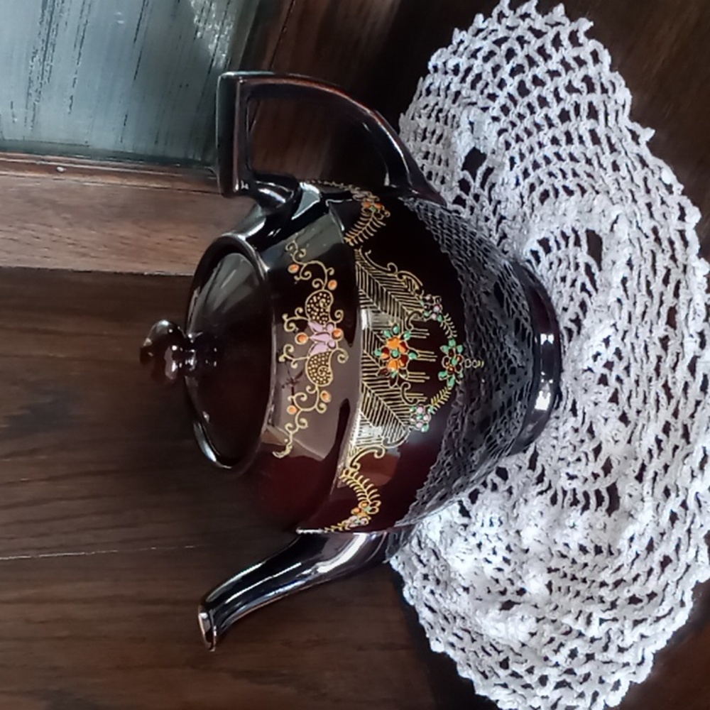 Vintage Japan Redware Teapot